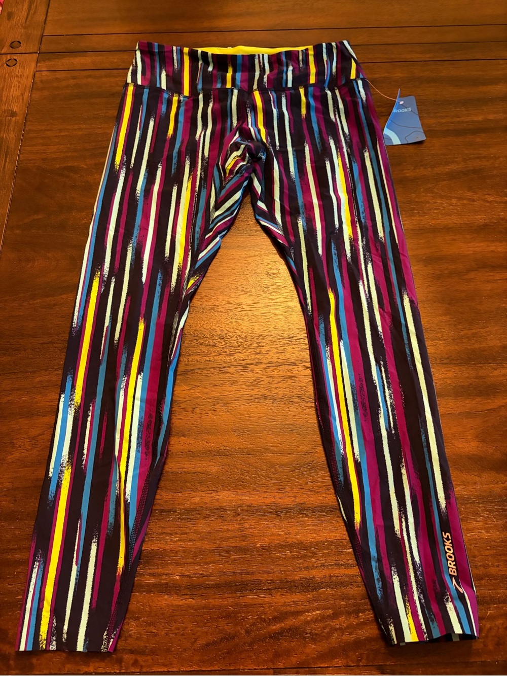 Brooks Women’s Ghost Tight Leggings Size M Navy Lightray Multicolor Running